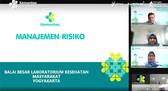 Laboratorium Kesehatan Masyarakat (Labkesmas) Yogyakarta berkomitmen dalam penerapan manajemen risiko